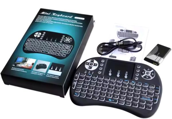 Wireless Mini Keyboard Touchpad- 2.4g Backlit